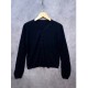 Cardigan Hitam Salur