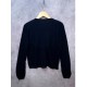 Cardigan Hitam Salur