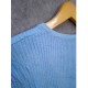 Cardigan Biru Crop Slim