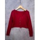Cardigan Merah Crop