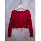 Cardigan Merah Crop