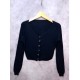 Cardigan Hitam Crop V