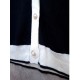 Cardigan List Putih