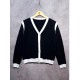 Cardigan List Putih