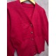 Cardigan Merah Crop Smoke