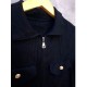 Cardigan Hitam Resleting