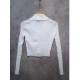 Cardigan Putih Kerah