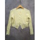 Cardigan Crop Kuning