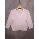 Cardigan Pink Waffle
