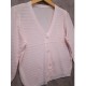 Cardigan Pink Waffle
