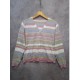 Cardigan Garis Multi