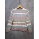 Cardigan Garis Multi