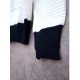 Cardigan List Hitam