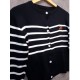 Cardigan Salur Putih