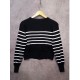 Cardigan Salur Putih