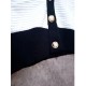 Cardigan List Hitam