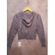 Cardigan Resleting Kapucong