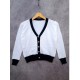 Cardigan List Hitam
