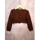 Cardigan Crop Coklat