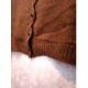 Cardigan Crop Coklat